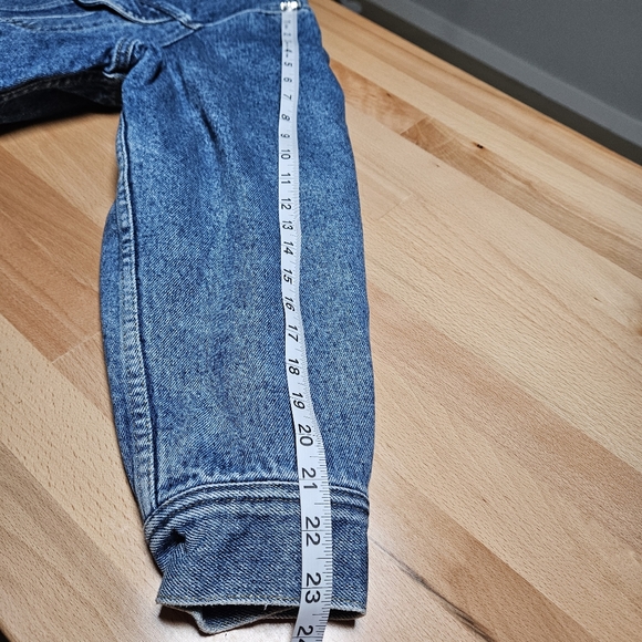 Vintage Lee Storm Rider Denim Jacket Blanket Lined Corduroy Collar Medium - Picture 13 of 13